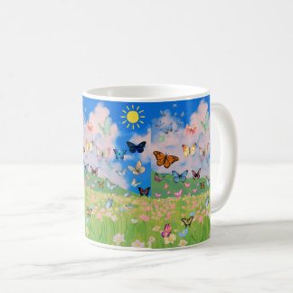 Tasse à café Prairie Papillon – Douce Floraison de