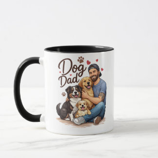 Tasse à café Proud Dog Dad – Cadeau mignon pour am