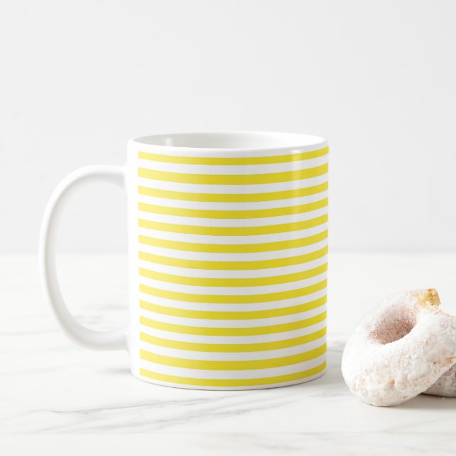 Tasse à café rayée (Avec donut)