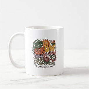 Tasse à café Retro Grow With The Flow   Boho Botan