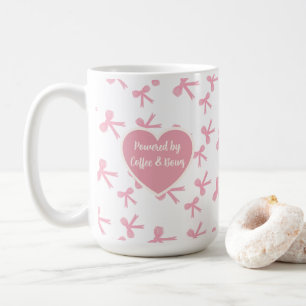 Tasse à café Rêves de ruban rose