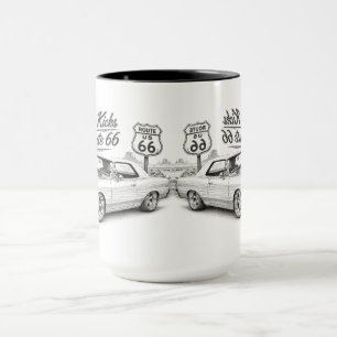 Tasse à café Route 66 vintage