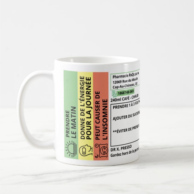 Tasse à café RxQc.ca Tasse Kaffee (Links)