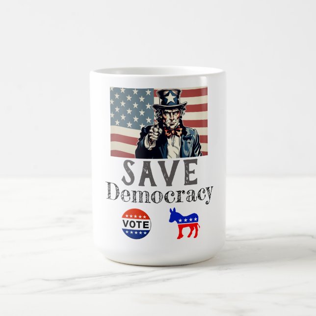 Tasse à café Sauver la démocratie (Centre)