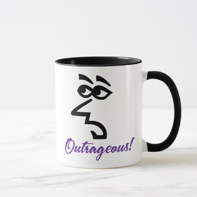 Tasse à café scandaleuse pour dame sarcastique (Droite)