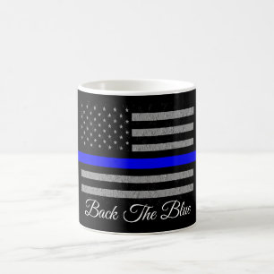 TASSE À CAFE SOUTENIR LA POLICE BLEU