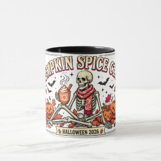 Tasse à café squelette du club Spice Pumpkin