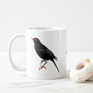 Tasse à café Stay Chirp Minimalist Black Bird