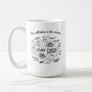 Tasse à café Stress des études Tasse drôle d'exa