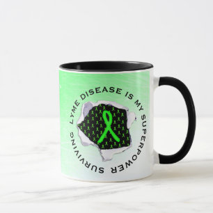 TASSE À CAFE SUPERHÉROS SURVIVRE À LA MALADIE DE L