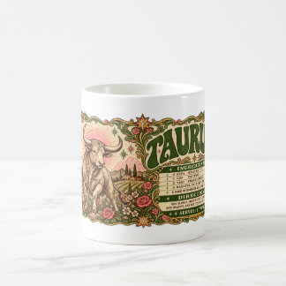 Tasse à café Taureau - Art zodiaque du taureau vin