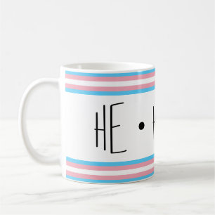 Tasse à café Transgenre Pronoms Il/Lui