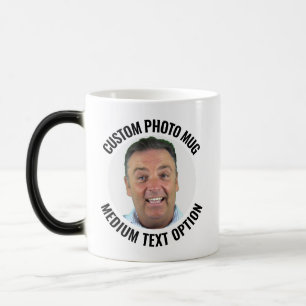 Tasse à changement de chaleur avec photo personnal
