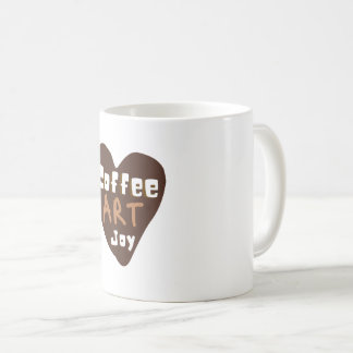 Tasse à cœur d'art du café classique