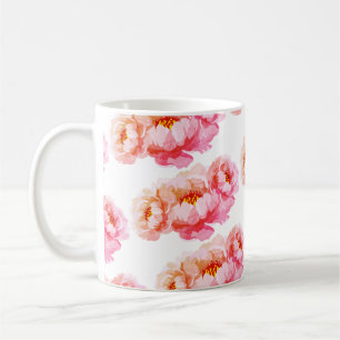 Tasse à design tendance avec fleurs de rose