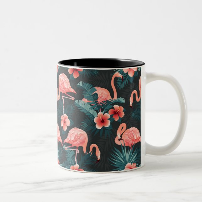 Tasse à deux couleurs, 325 ml Flamant rose (Droit)