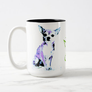 Tasse à deux tons 2 d'Aww Chiwawa