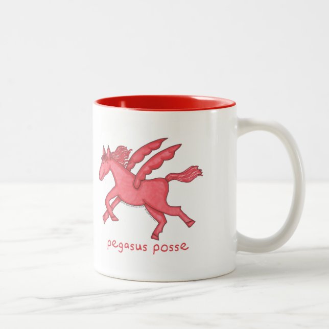 Tasse à deux tons de bande de Pegasus (Droit)