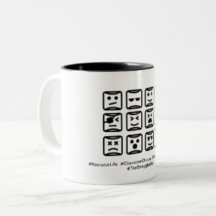 Tasse à deux tons de choix de caractère, 11 once