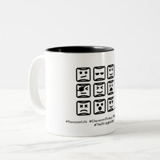 Tasse à deux tons de choix de caractère, 11 onces