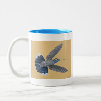 tasse à deux tons de colibri Bleu-throated