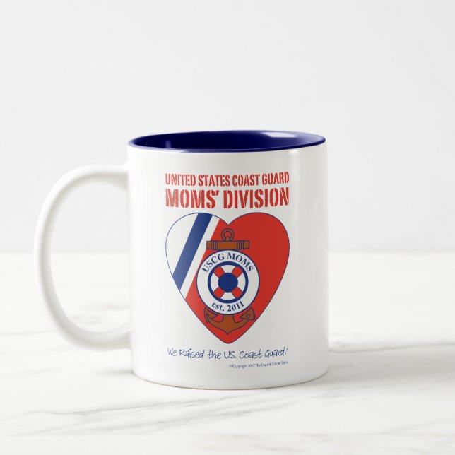 Tasse à deux tons de la Division des mamans d'USCG (Gauche)