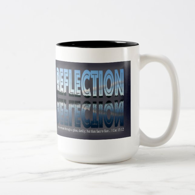 Tasse à deux tons de Reflection-2 15oz (Droit)