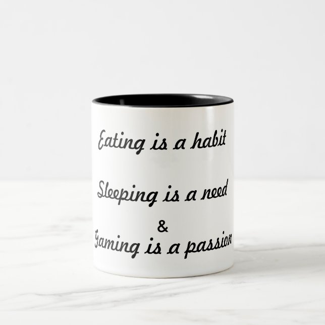 Tasse à deux tons drôle de 11 onces (Centre)