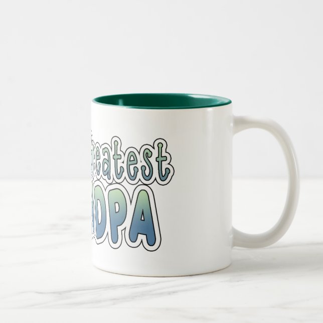 Tasse à deux tons du plus grand grand-papa du (Droit)