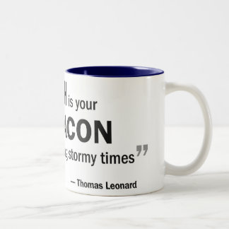 Tasse à deux tons - 'un car est votre balise… "