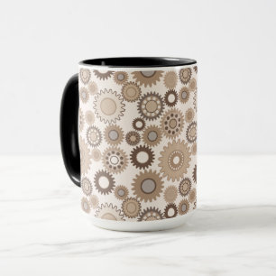 Tasse à engrenages marron