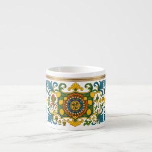 Tasse à expresso à motif sicilien de Sicile