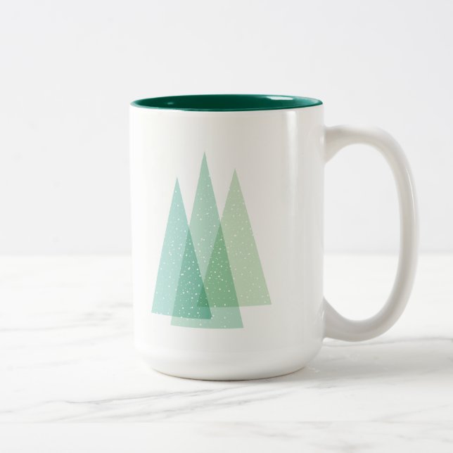 Tasse à feuillage persistant de vacances d'arbre (Droit)