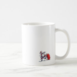 Tasse à gauche de Père Noël en colère