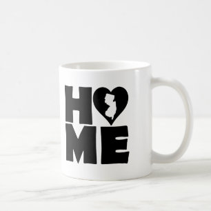 Tasse à la maison d'état de coeur de New Jersey 
