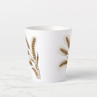 Tasse à Latte Épis de Blé – Mug à Café Rustique de