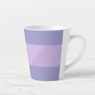 Tasse à latte esthétique violet doux