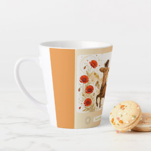 Tasse à latte petite Sagittaire Art Nouveau Poppy