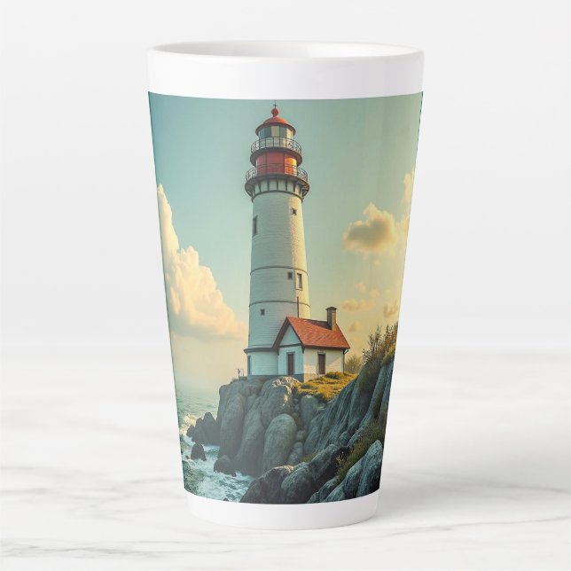 Tasse à latte (Phare) (Devant)