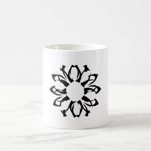 Tasse à motif floral à un élément