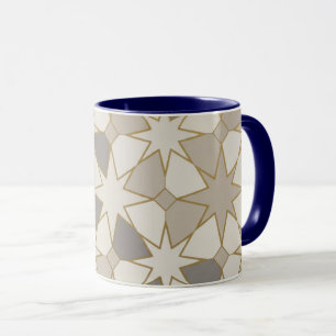 Tasse à motif géométrique Zellige marocain