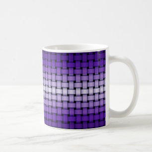 Tasse à motif tissé violet