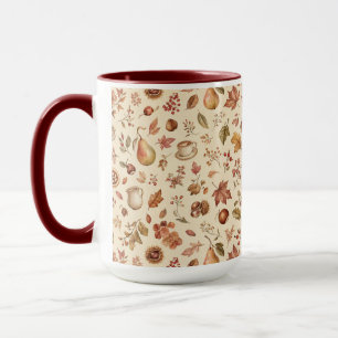 Tasse à motif vintage Café Campagne Automne França