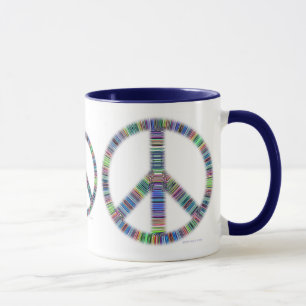Tasse à nervures de trio de paix