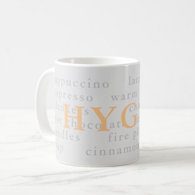 Tasse à thé à café gris hygge parfait pour l'hiver (Devant gauche)