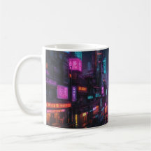 Tasse à thème cyberpunk