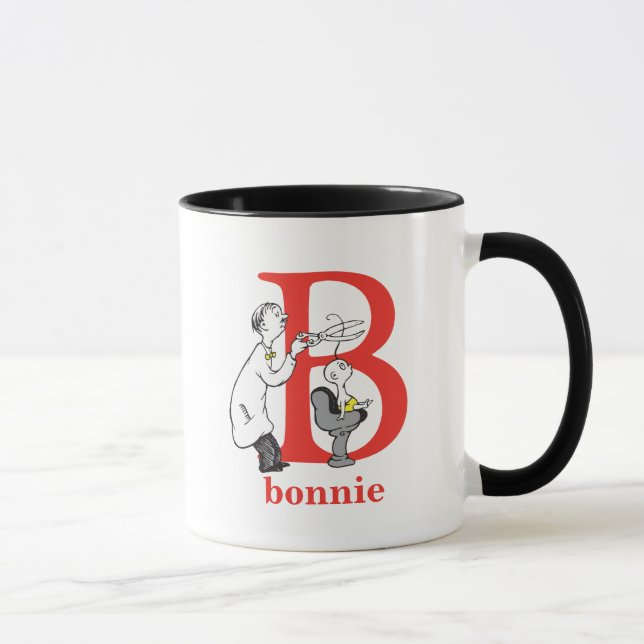 Tasse ABC du Dr Seuss : Lettre B - Rouge | Ajouter Votre (Droite)