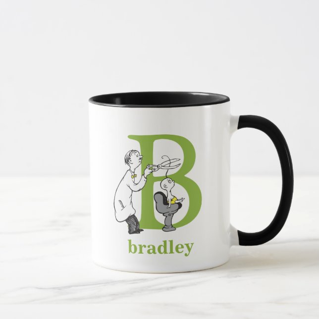 Tasse ABC du Dr Seuss : Lettre B - Vert | Ajouter Votre  (Droite)