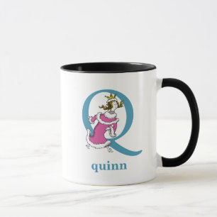 Tasse ABC du Dr Seuss : Lettre Q - Bleu   Ajouter Votre 