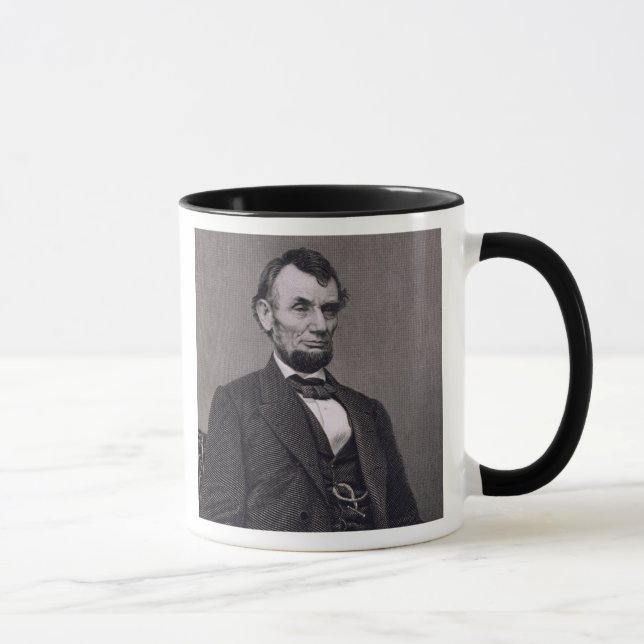 Tasse Abraham Lincoln, gravé d'une photographie va le (Droite)
